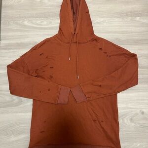 Men's Rust Hoodie Sweater